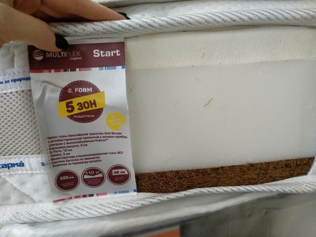 Матрас с зонами комфорта без пружин Беспружинный матрас с зонами комфорта.jpg